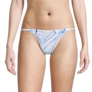 NWT L*Space by Monica Wise Blue Marble Bikini Bottoms Size XL